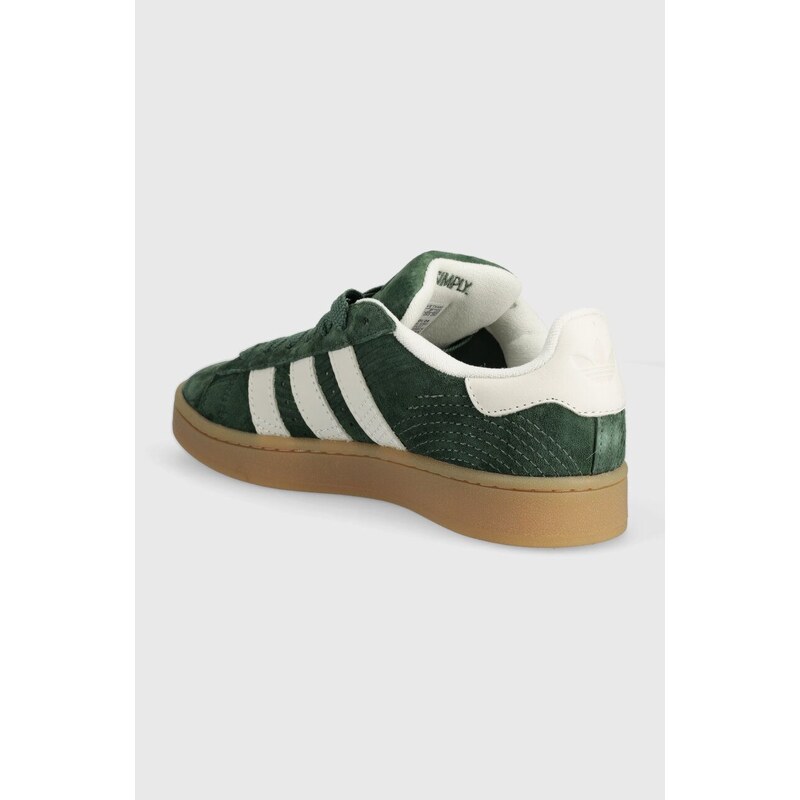 Kožené sneakers boty adidas Originals Campus 00s zelená barva, IF4337