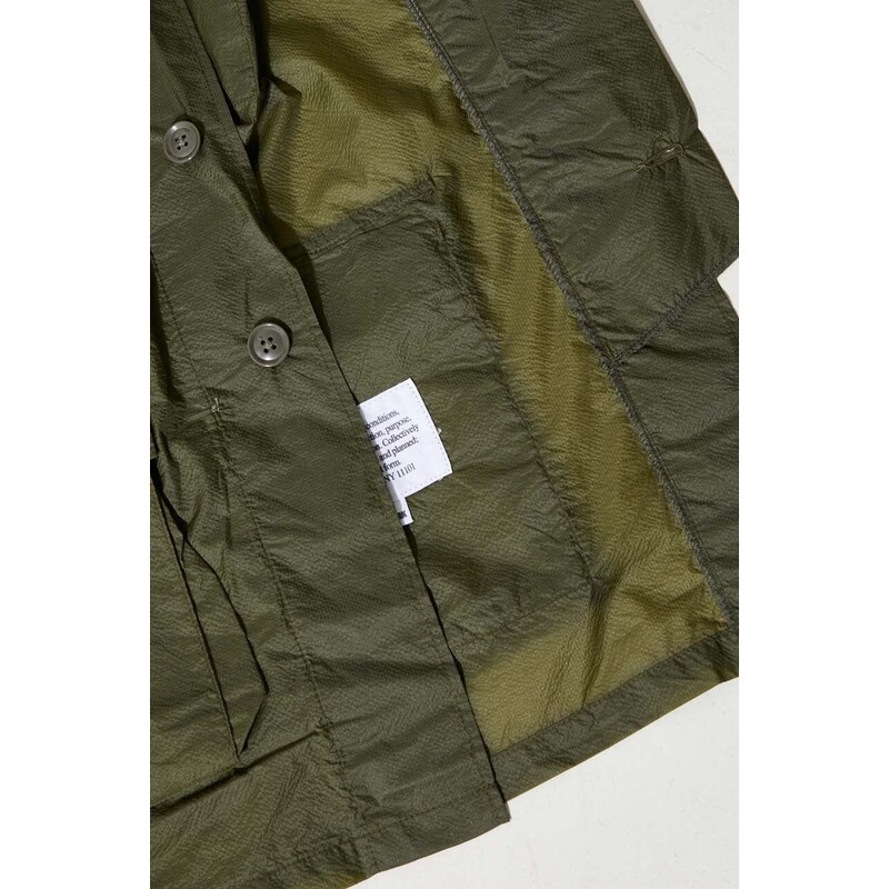 Bunda Engineered Garments BDU Jacket pánská, zelená barva, přechodná, oversize, OR177.KD001