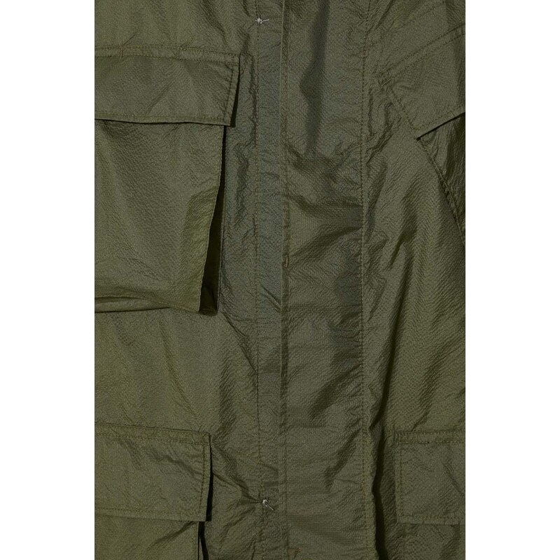 Bunda Engineered Garments BDU Jacket pánská, zelená barva, přechodná, oversize, OR177.KD001