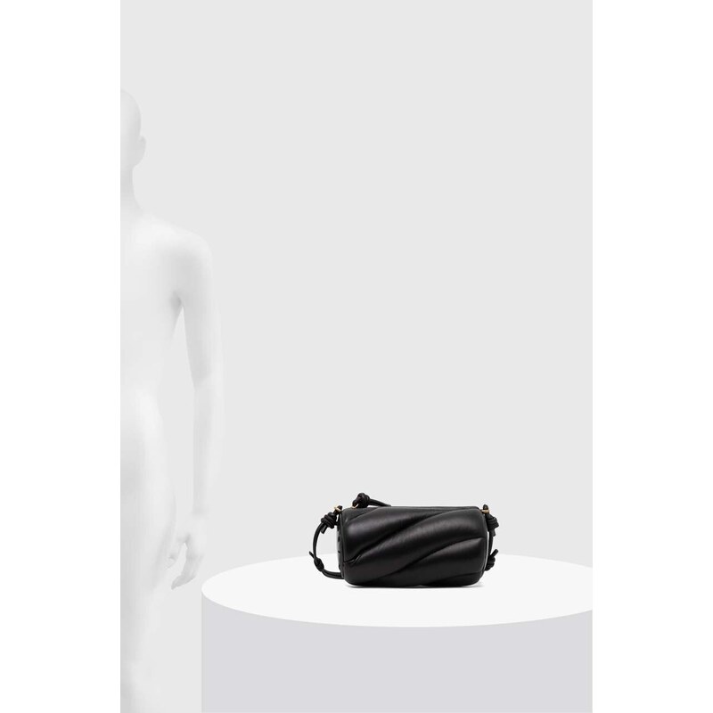Kožená kabelka Fiorucci Black Leather Mella Bag černá barva, U01FPABA001LE04BK01