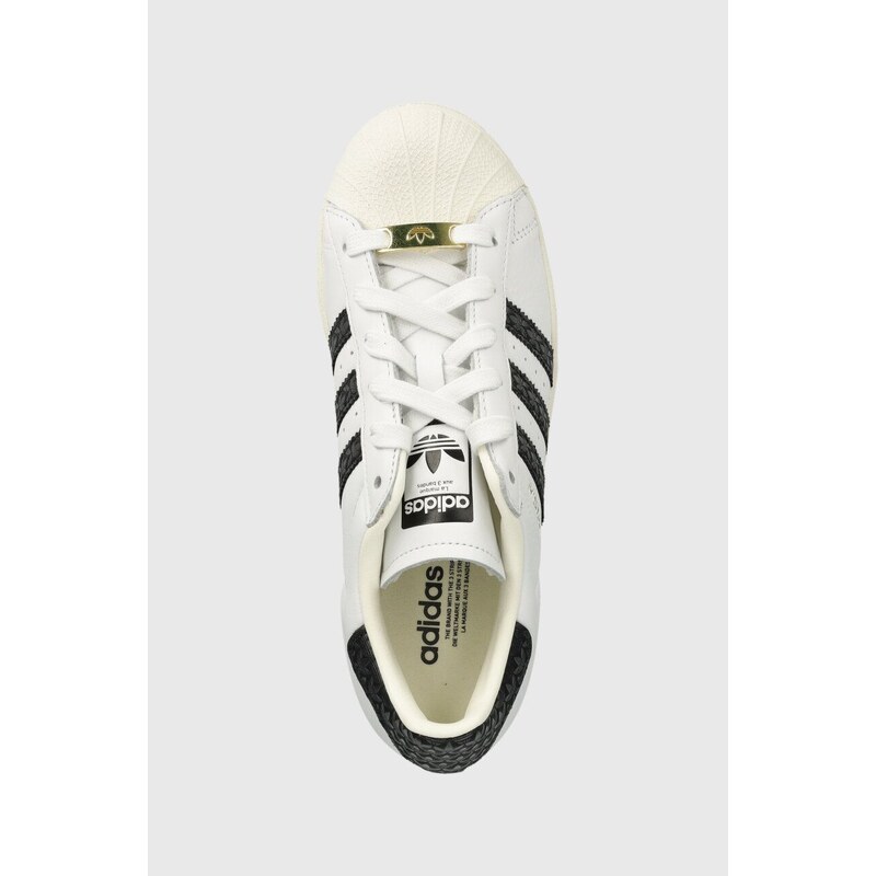 Kožené sneakers boty adidas Originals Superstar bílá barva, IF3637