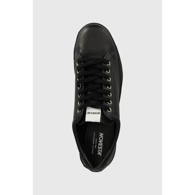 Kožené sneakers boty Novesta ITOH černá barva, N774004.01Y01Y615