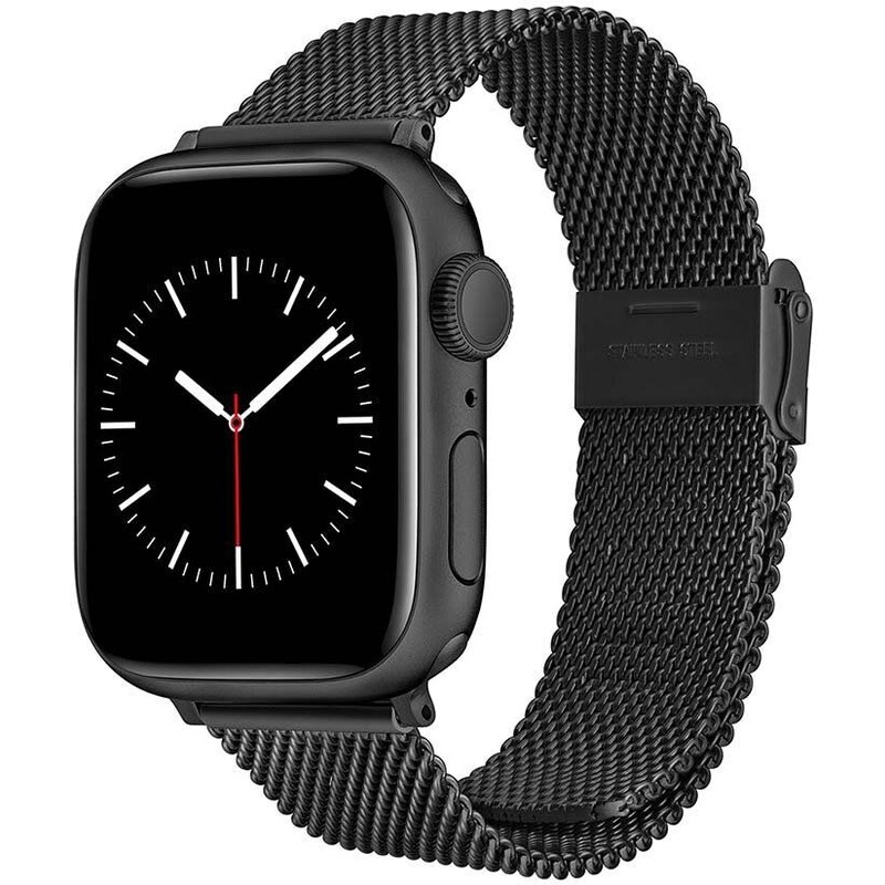 Řemínek pro apple watch Daniel Wellington Smart Watch Mesh strap šedá barva