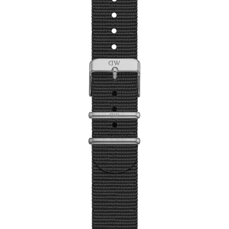 Řemínek pro apple watch Daniel Wellington Smart Watch Strap Cornwall černá barva