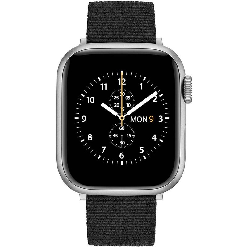 Řemínek pro apple watch Daniel Wellington Smart Watch Strap Cornwall černá barva