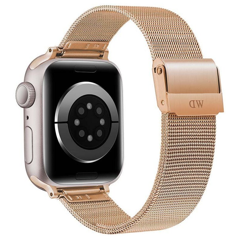 Řemínek pro apple watch Daniel Wellington Smart Watch Mesh strap zlatá barva