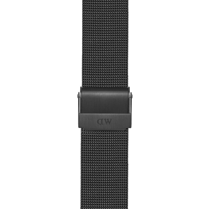 Řemínek pro apple watch Daniel Wellington Smart Watch Mesh strap šedá barva