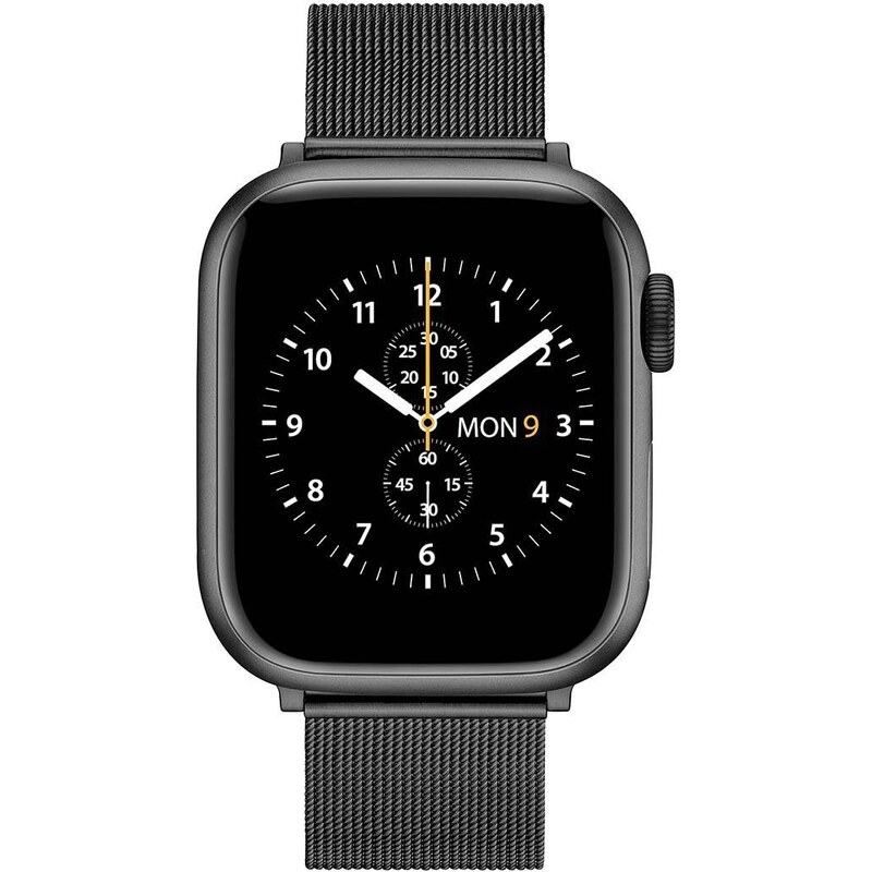 Řemínek pro apple watch Daniel Wellington Smart Watch Mesh strap šedá barva