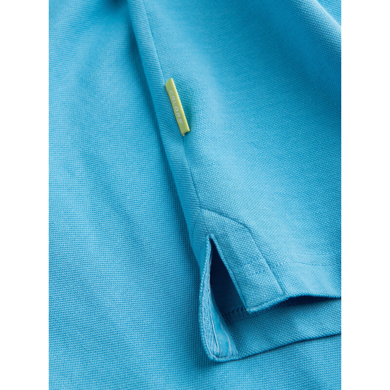 Ombre Pique knit polo shirt