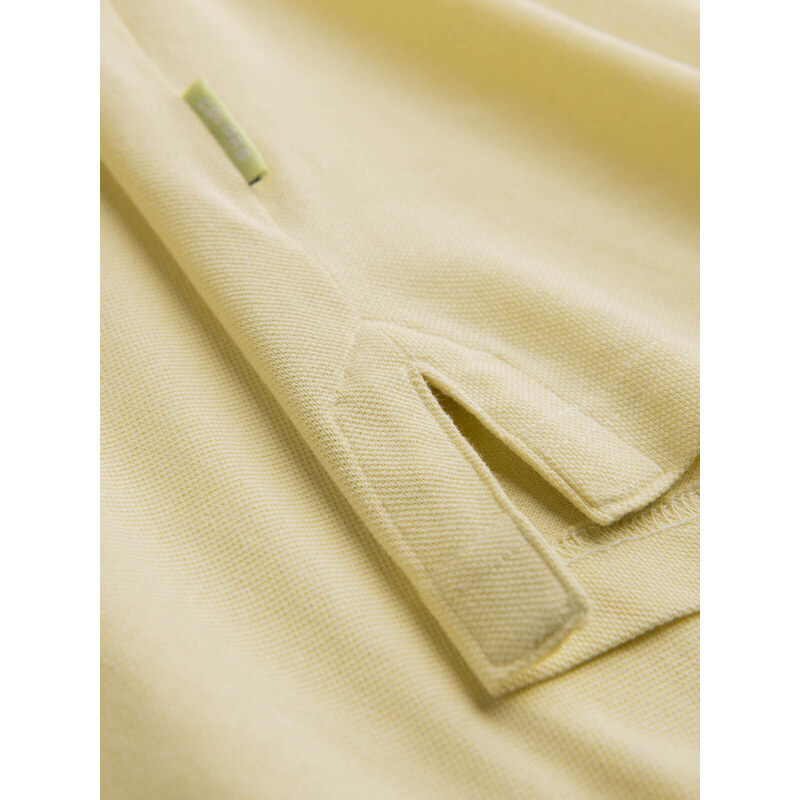 Ombre Clothing Pletená polokošile - žlutá V4 S1746