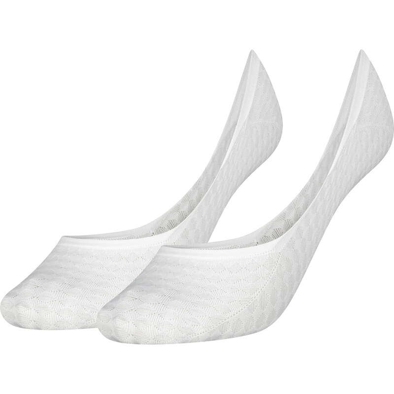 TOMMY HILFIGER Dámské bílé nízké ponožky 2 páry 701218397-2P-001