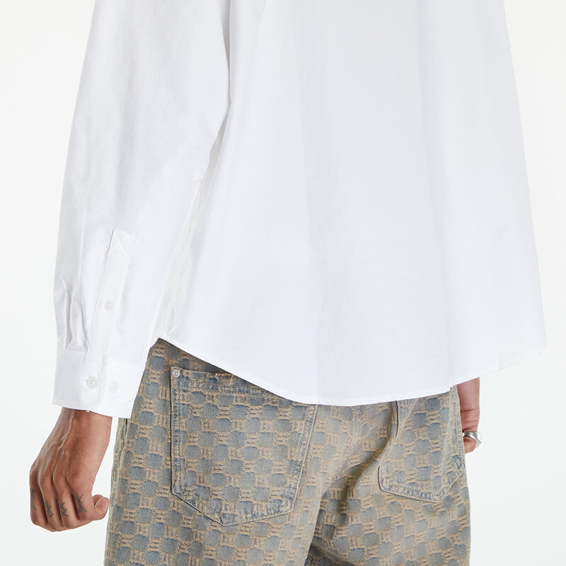 Pánská košile Awake NY Embroidered Oxford Shirt White