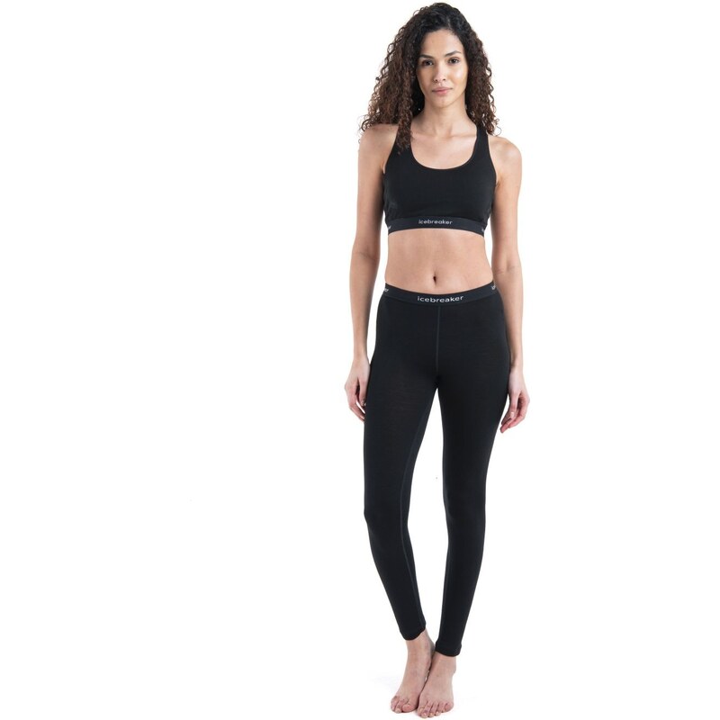 ICEBREAKER Wmns Merino 125 ZoneKnit Racerback Bra, Black velikost: L