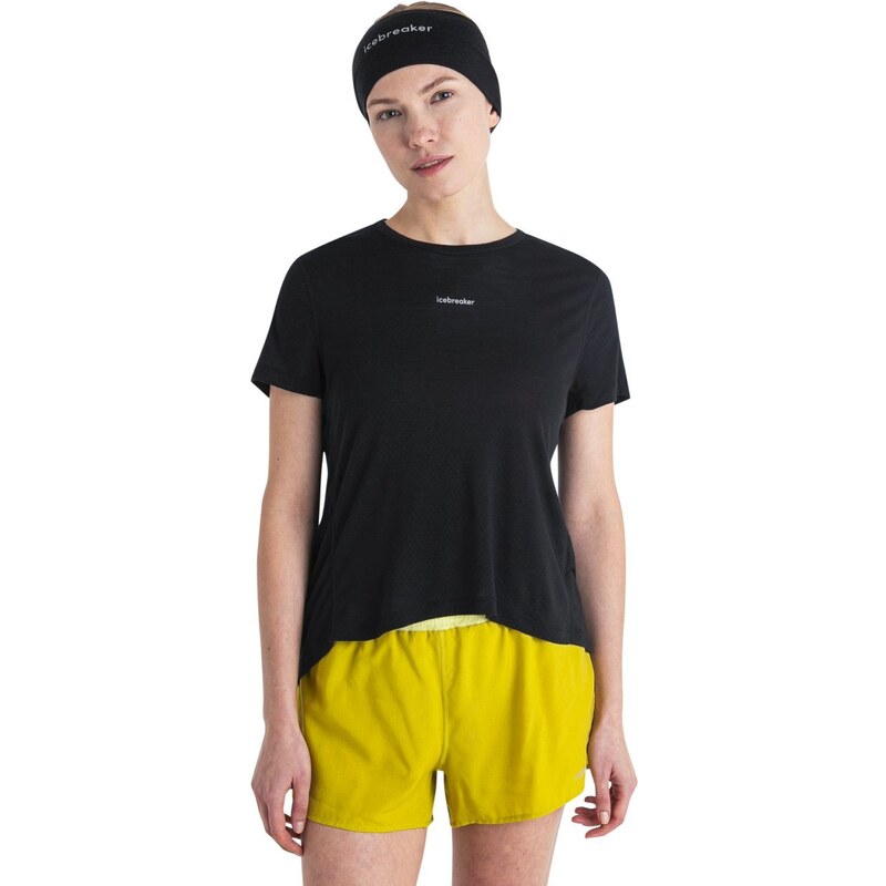 ICEBREAKER Wmns Merino 125 Cool-Lite Speed SS Tee, Black velikost: L