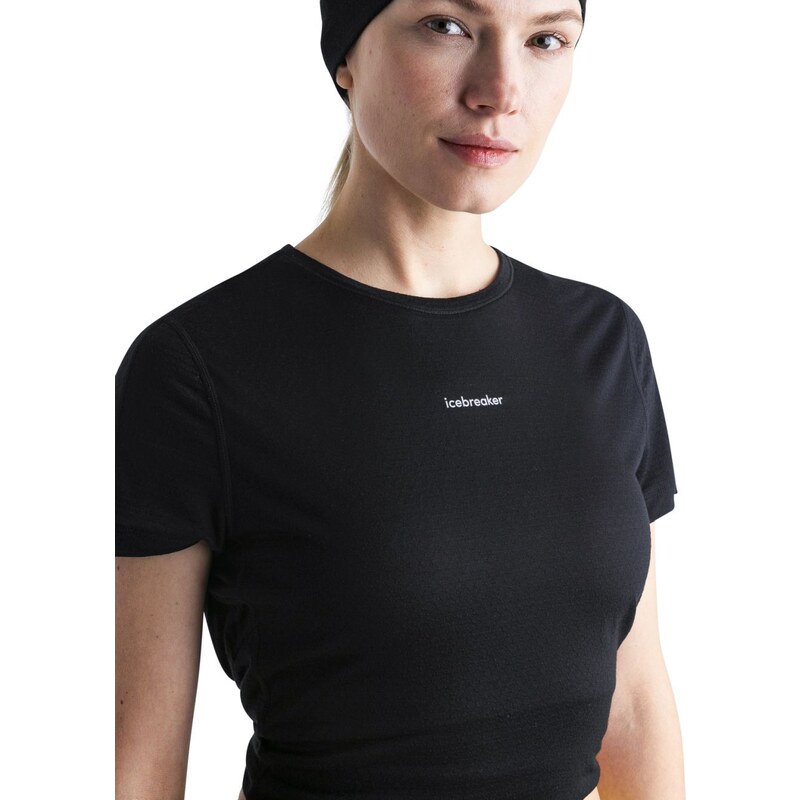 ICEBREAKER Wmns Merino 125 Cool-Lite Speed SS Tee, Black velikost: L