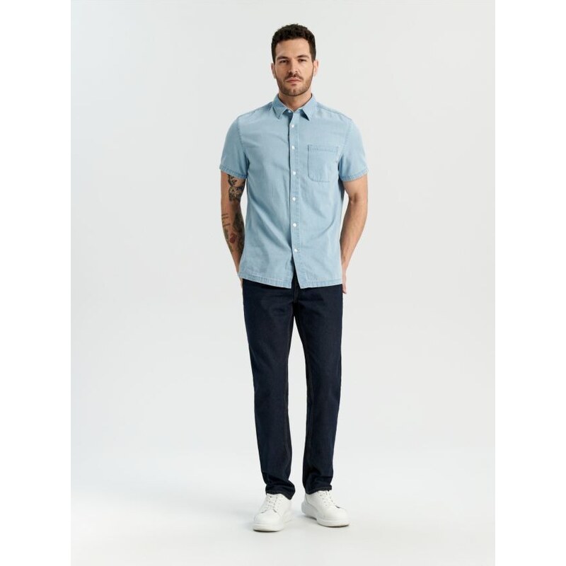 Sinsay - Košile regular fit - modrá