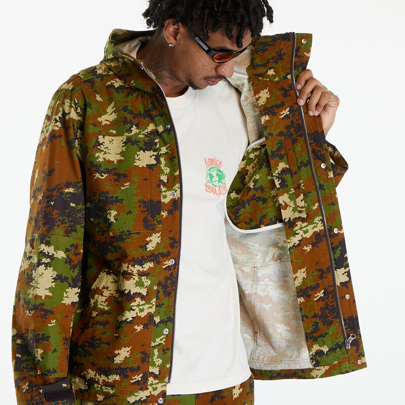 Pánská bunda Awake NY Camo Ripstop Jacket Green Camo