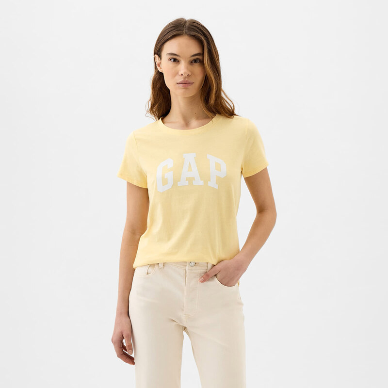 Dámské tričko GAP Logo Tee Havana Yellow