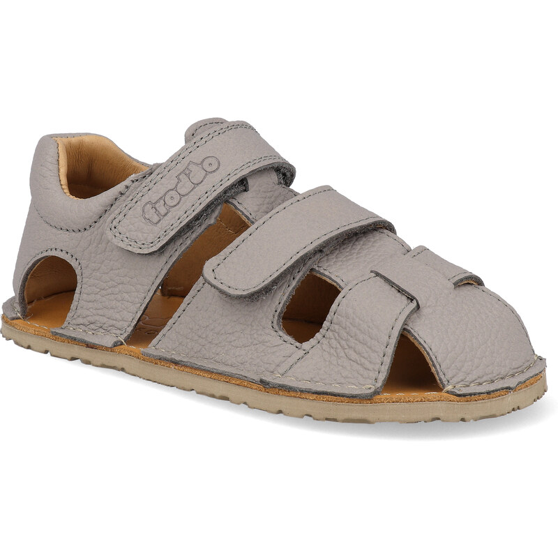 Barefoot dětské sandály Froddo - Flexy Avi světle šedé
