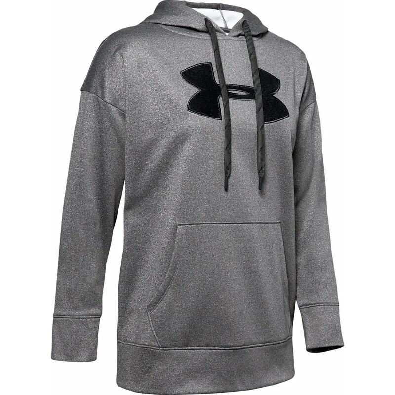 Dámská mikina Under Armour Synthetic Fleece Chenille Logo PO Hooodie šedá, XS