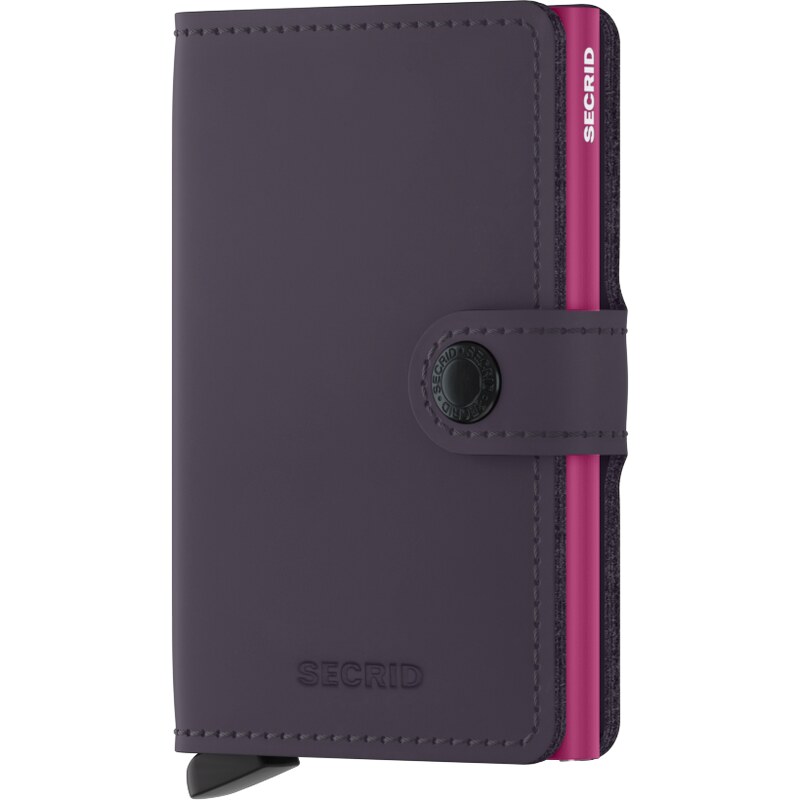 Kožená peněženka SECRID Miniwallet Matte Dark Purple Fuchsia fialová s 91787405