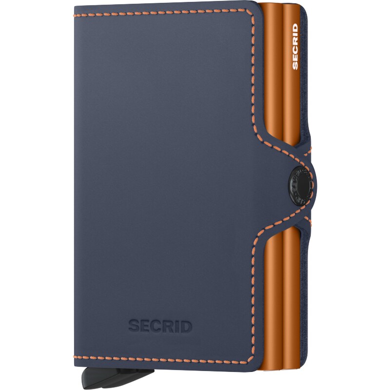 Dvojitá kožená peněženka na karty SECRID Twinwallet Matte Night