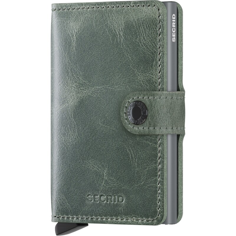Kožená peněženka SECRID Miniwallet Vintage Sage zelená šalvějová