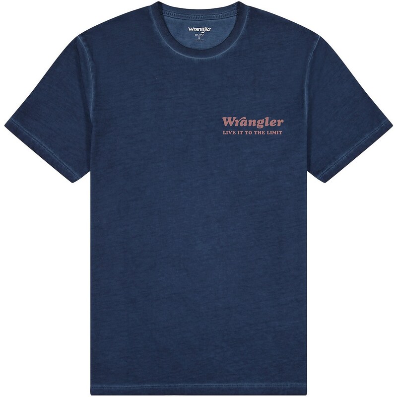 Pánské tričko WRANGLER 112352701 GRAPHIC TEE Dark Denim