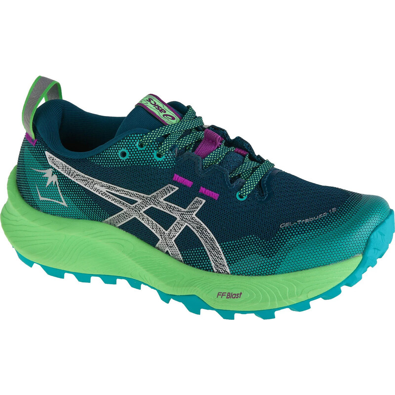 TMAVĚ ZELENÉ TRAILOVÉ BOTY ASICS GEL-TRABUCO 12 Tmavě zelená