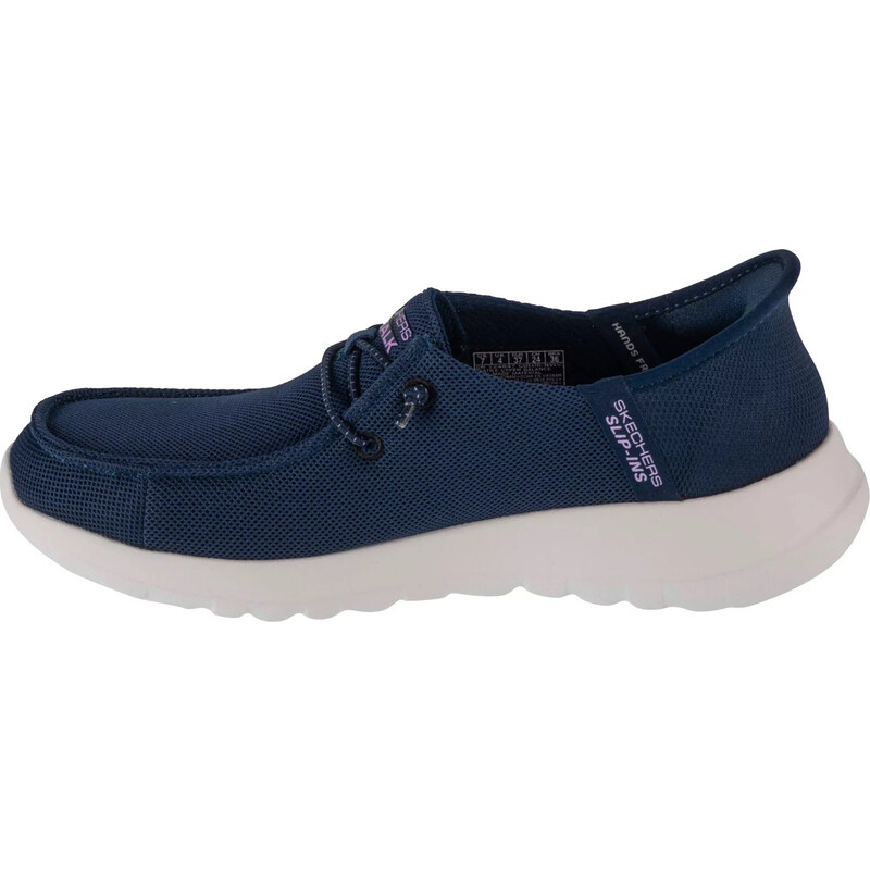 TMAVĚ MODRÉ SLIP-ON TENISKY SKECHERS SLIP-INS GO WALK JOY - IDALIS Tmavě modrá