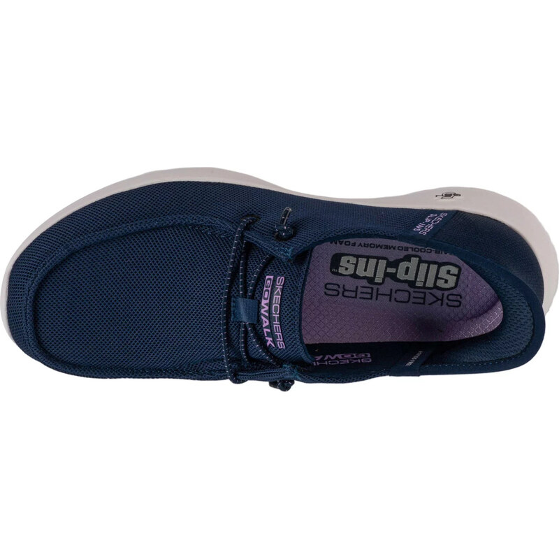 TMAVĚ MODRÉ SLIP-ON TENISKY SKECHERS SLIP-INS GO WALK JOY - IDALIS Tmavě modrá