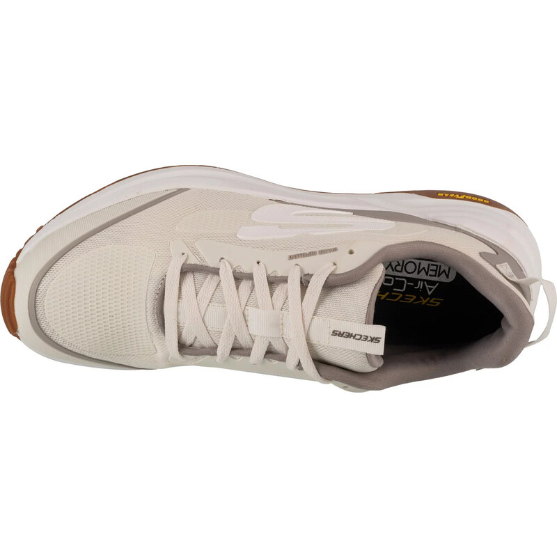 SMETANOVÉ STYLOVÉ TENISKY SKECHERS GLOBAL JOGGER - COVERT Smetanová