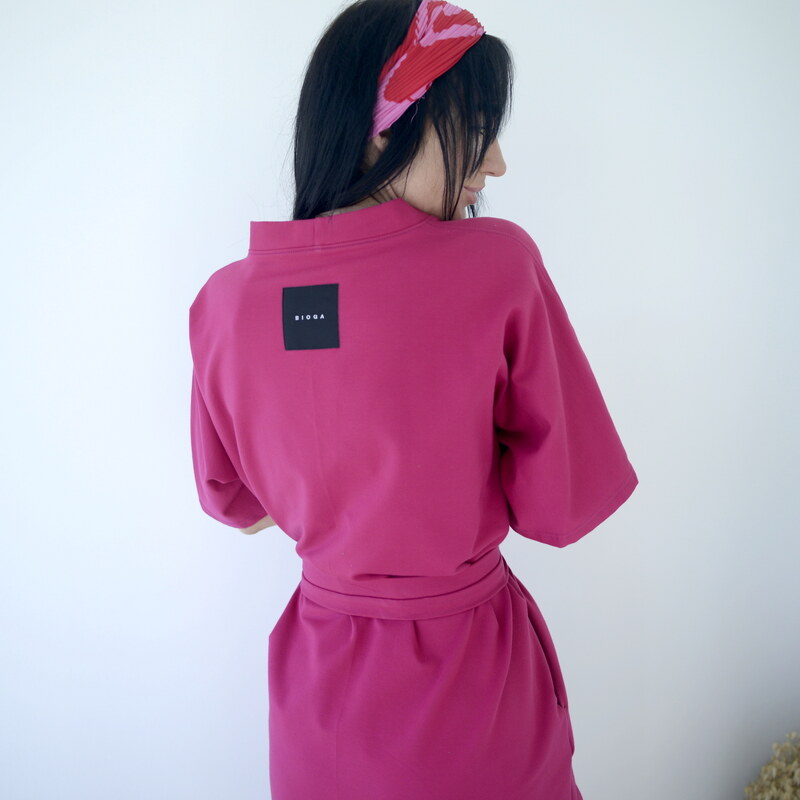 Kimono dress- jersey-maliina