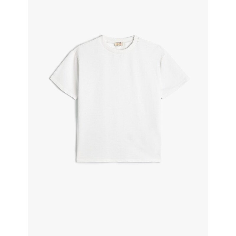 Koton Basic T-Shirt Short Sleeved Crew Neck