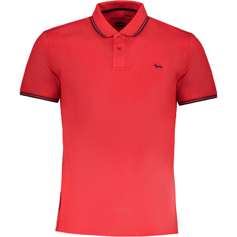 Červené pánské polo triko Harmont & Blaine