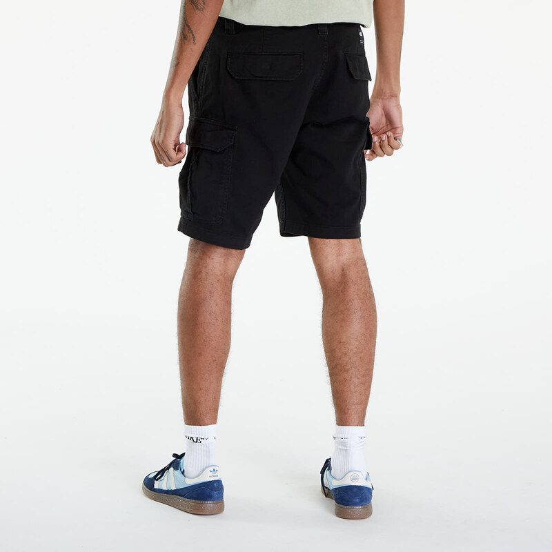 Tommy Hilfiger Pánské kraťasy Tommy Jeans Ethan Cargo Shorts Black