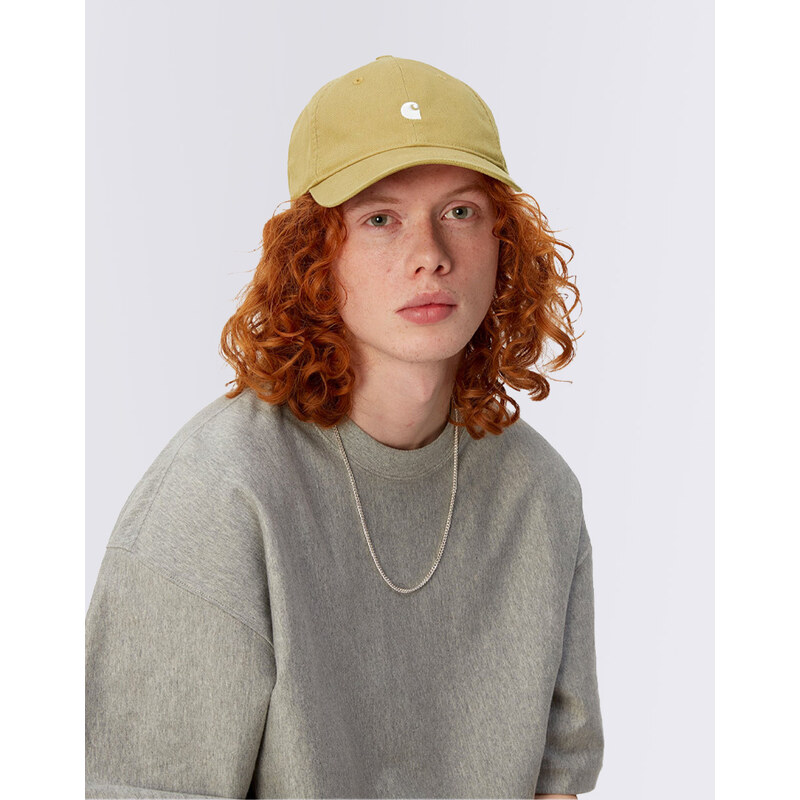 Carhartt WIP Madison Logo Cap Agate/White