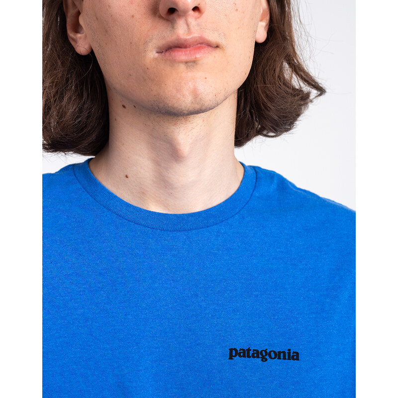 Patagonia M's P-6 Logo Responsibili-Tee P-6 Outline: Vessel Blue