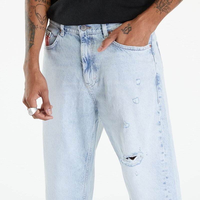 Tommy Hilfiger Pánské džíny Tommy Jeans Isaac Relaxed Tapered Archive Jeans Denim Light