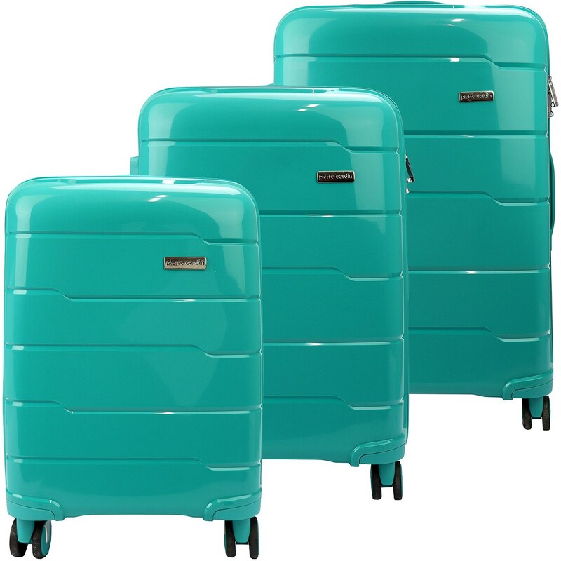 Sada cestovních kufrů Pierre Cardin LEE01 103 x3 Z zelená