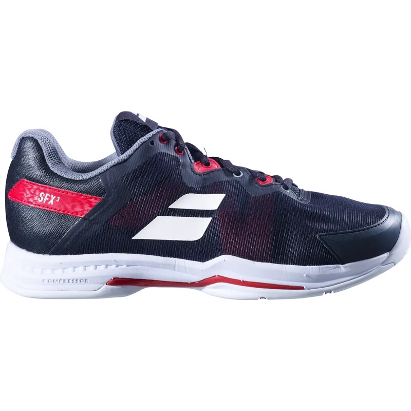 Pánská tenisová obuv Babolat SFX 3 All Court Men Black/Poppy Red EUR 46,5