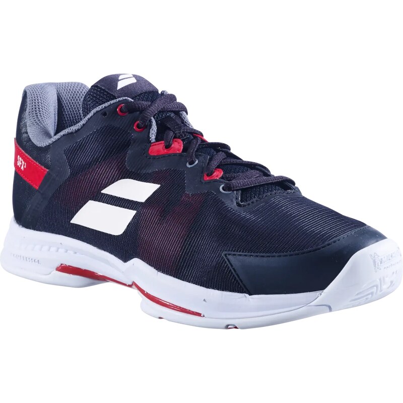 Pánská tenisová obuv Babolat SFX 3 All Court Men Black/Poppy Red EUR 46,5