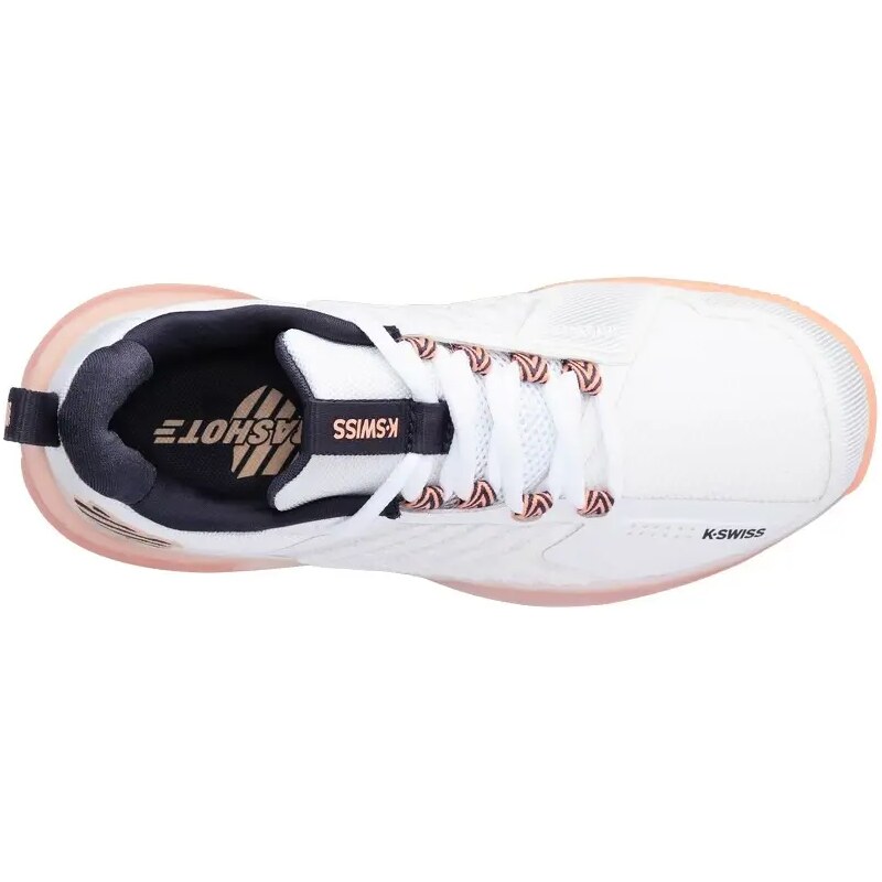 Dámská tenisová obuv K-Swiss Ultrashot 3 White/Peach EUR 40