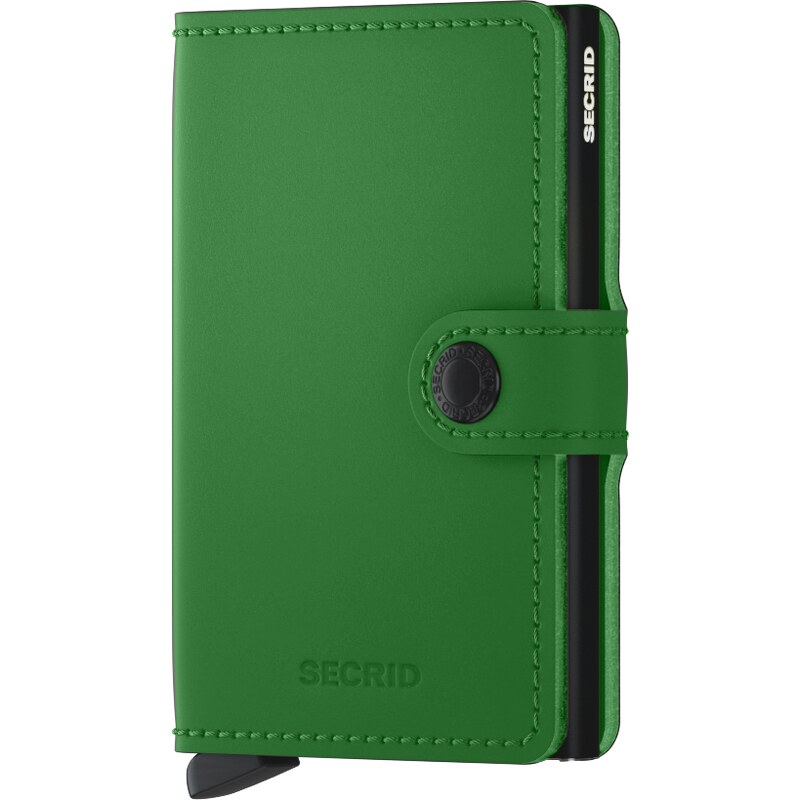 Kožené pouzdro na karty SECRID Miniwallet Matte Bright Green
