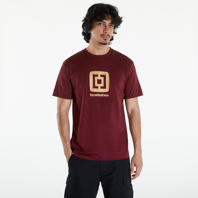 Pánské tričko Horsefeathers Spike II Tech T-Shirt Icon Ruby