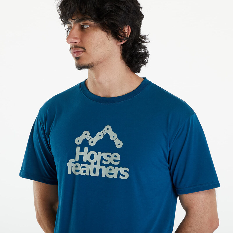 Pánské tričko Horsefeathers Rooter Tech T-Shirt Chain Sail Blue