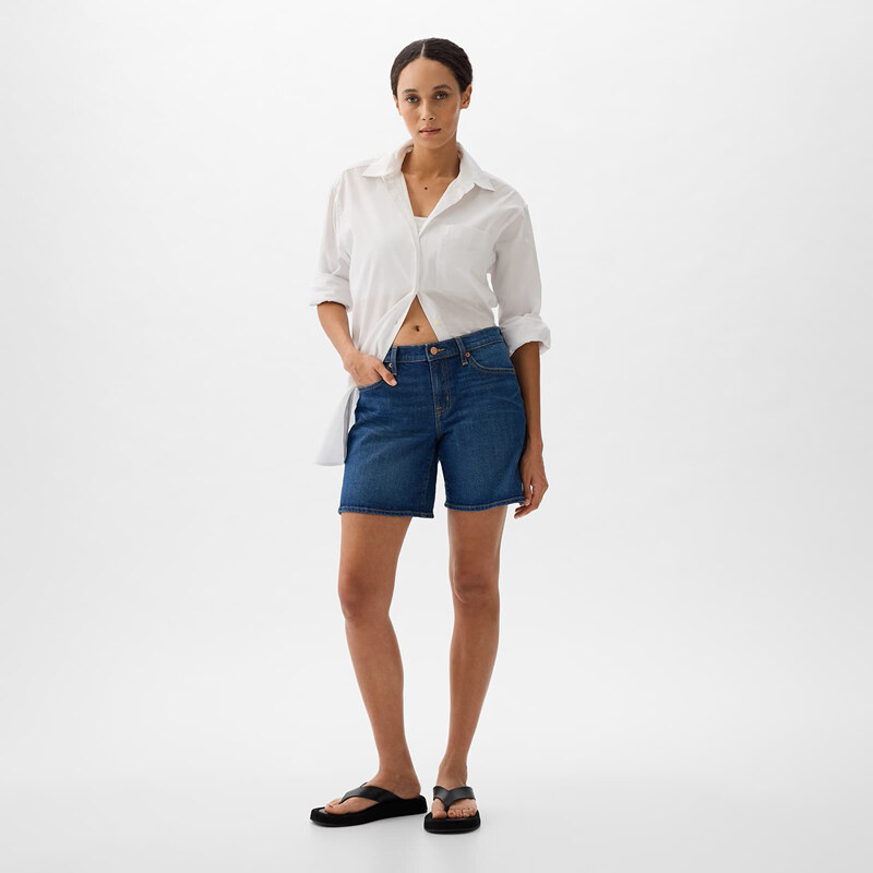 Šortky GAP 5 Inch Denim Shorts Dark Wash W27 91824261