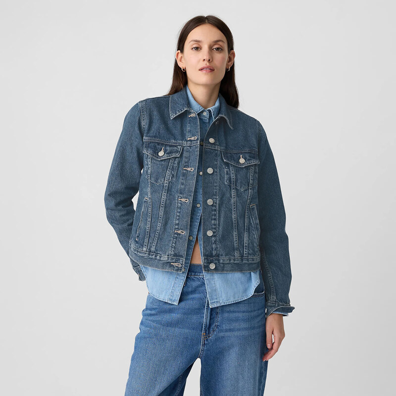 Dámská bunda GAP Denim Jacket Medium Wash