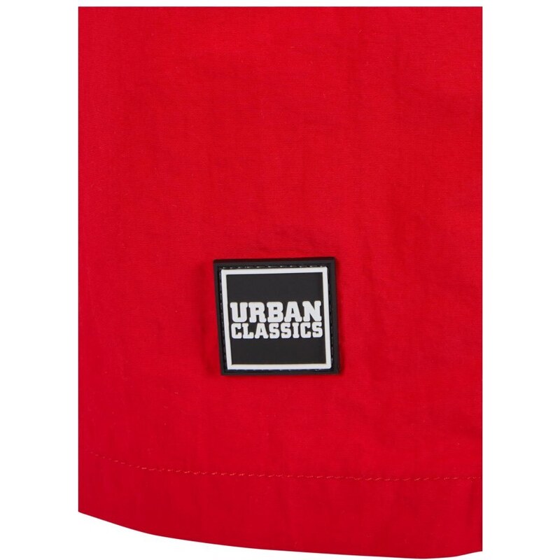 Červené pánské koupací kraťasy Urban Classics Block
