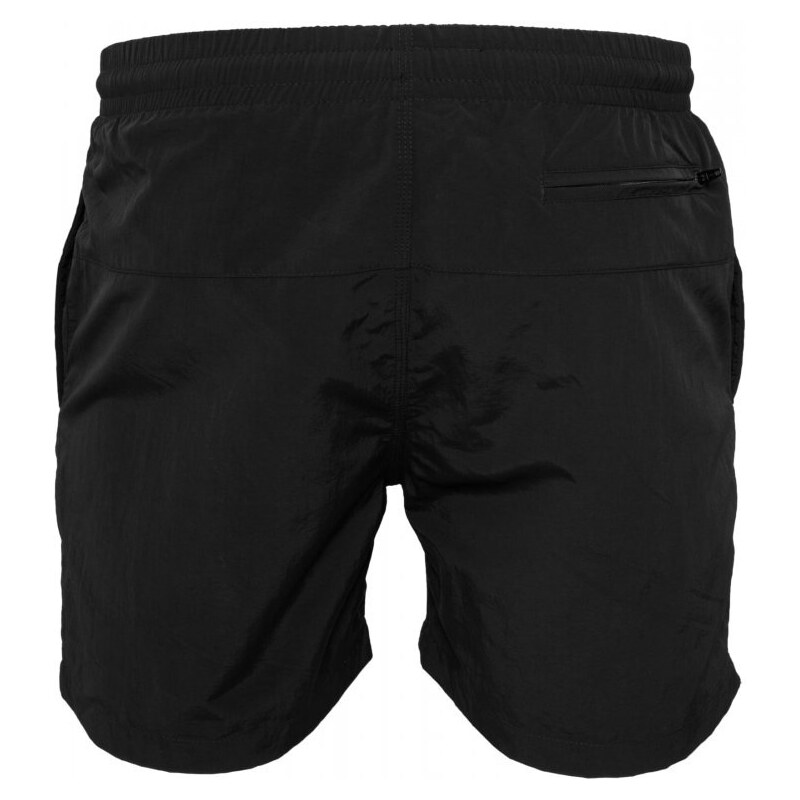 Černé a modré pánské koupací kraťasy Urban Classics Block 2-pack